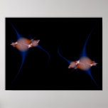planetas en poster negro