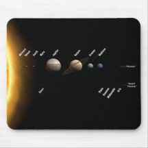 Planetas y planetas enanos alfombrillas de ratones