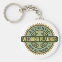 Planificador auténtico del boda llaveros personalizados