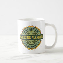 Planificador auténtico del boda taza de café