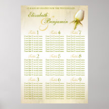 Planificador de la tabla del asiento del boda del  posters