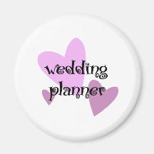 Planificador del boda imán para frigorifico