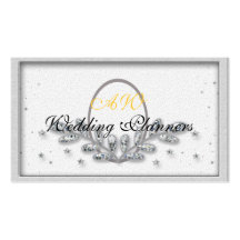 planificador del boda jeweled tarjetas de negocios