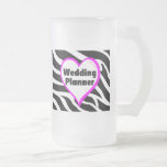 Planificador del boda (rayas de la cebra de la nov taza de café
