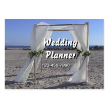 Planificador del boda plantillas de tarjeta de negocio