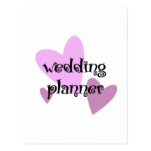 Planificador del boda tarjeta postal