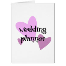 Planificador del boda tarjetas
