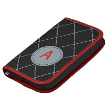 Planificador en folio negro con monograma de Argyl