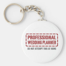 Planificador profesional del boda llaveros personalizados