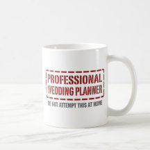 Planificador profesional del boda taza