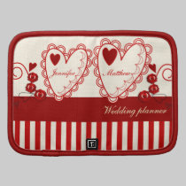 Planificador retro romántico del boda folios