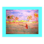 planos flyfishing el chica tarjetas postales