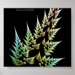 planta del fractal poster