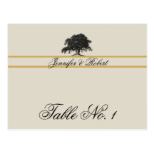 Plantación del roble en número de la tabla del oro tarjetas postales