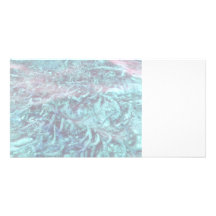 plantas de agua azules debajo del agua de la charc tarjetas fotográficas personalizadas