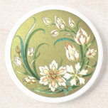 Plantas y flores decorativas posavaso para bebida