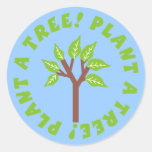 Plante a los pegatinas de un árbol