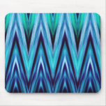 Plantilla abstracta azul del diseño del zigzag del alfombrilla de raton