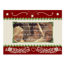 Plantilla adaptable de la tarjeta de Navidad Postal