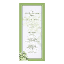 Plantilla alta del programa del boda del Hydrangea Invitacion Personalizada