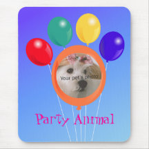 plantilla animal bouquet_Party Pata-formada del gl Alfombrillas De Raton