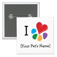 Plantilla animal del corazón de Lover_I Pins