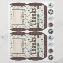 Plantilla B de la caja del favor de fiesta del muc Flyer Personalizado