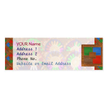 Plantilla colorida del cuero de la tolerancia de l tarjetas de visita