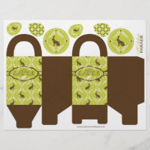 Plantilla de la cesta de los conejitos del chocola tarjetas publicitarias