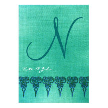 PLANTILLA DE LA INVITACIÓN DEL BODA DEL MONOGRAMA 