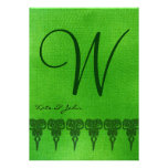 PLANTILLA DE LA INVITACIÓN DEL BODA DEL MONOGRAMA 