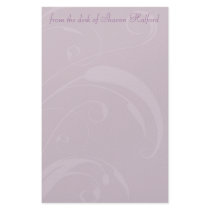 Plantilla de la lavanda del remolino de la hoja fl papeleria