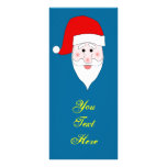 Plantilla de la señal de la cara de Santa Tarjetas Publicitarias A Todo Color