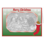 Plantilla de la tarjeta de la foto del navidad