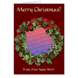 Plantilla de la tarjeta de Navidad de la foto de l