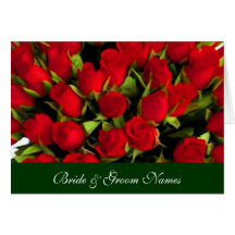 Plantilla de la tarjeta de nota de los rosas rojos