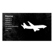 Plantilla de la tarjeta de visita de línea aérea