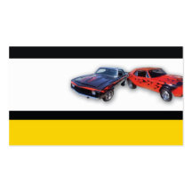 Plantilla de la tarjeta de visita de los coches