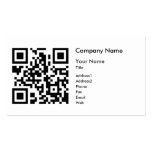 Plantilla de la tarjeta de visita del código de QR
