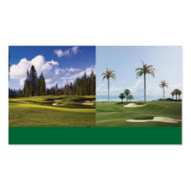 plantilla de la tarjeta del golf tarjeta de visita