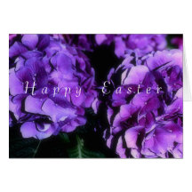 Plantilla de la tarjeta del Hydrangea de Pascua (f