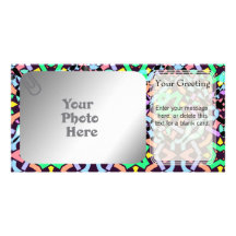 Plantilla de Nova PhotoCard del confeti Tarjetas Personales Con Fotos