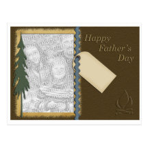 Plantilla de Photocard del día de padre Tarjeta Postal