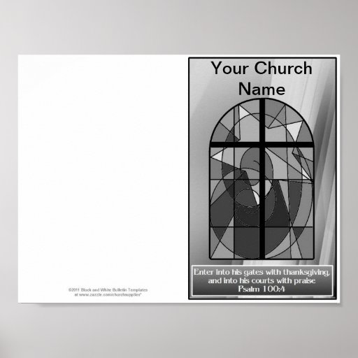 Plantilla del amo del boletín de la iglesia de Rep Poster