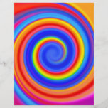 Plantilla del aviador: Diseño espiral colorido Tarjeton