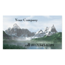 plantilla del businesscard del mountainlake tarjetas de visita