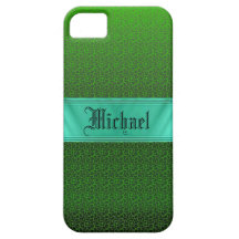 Plantilla del caso de Iphone 5 del monograma iPhone 5 Case-Mate Cobertura