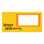 Plantilla del feliz Halloween Tarjetas Fotograficas Personalizadas