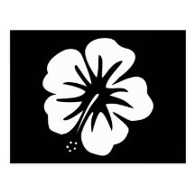 Plantilla del hibisco postal