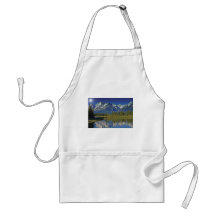 Plantilla del lago mountain de Teton Delantales